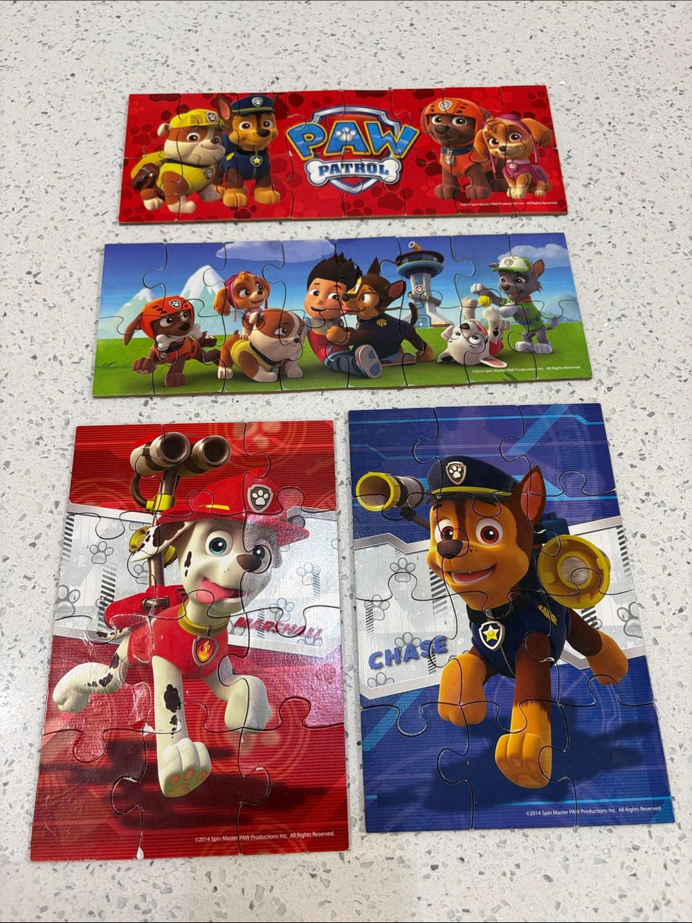 Paw Patrol Puzzle Panels - Red, Blue, Green